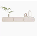 Cream White Floating TV Stand with Drawers N28181