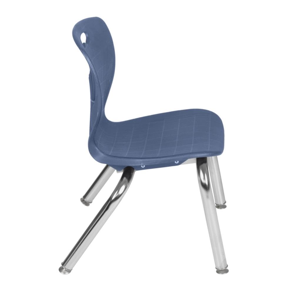 48" Round Mobile Table with 4 Navy Blue Chairs N5330
