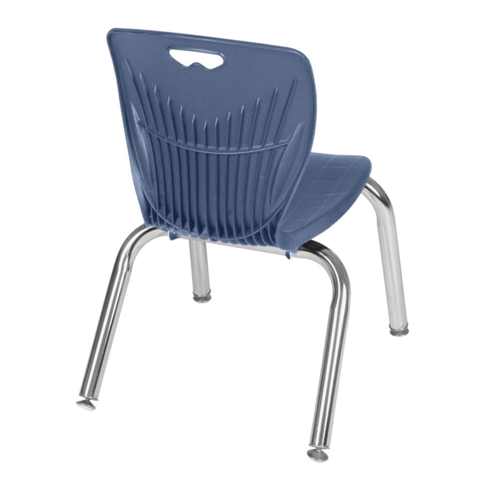 48" Round Mobile Table with 4 Navy Blue Chairs N5330