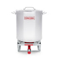 40 Quart Stainless Steel Stock Pot + 12" Stainless Steel Single Propane Stove M759297