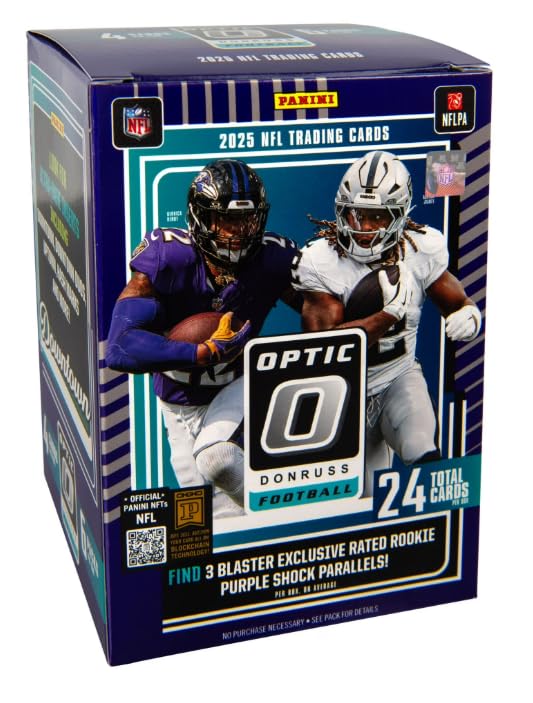 2025 Optic Football Blaster Box Purple Shock 24 Cards N6724