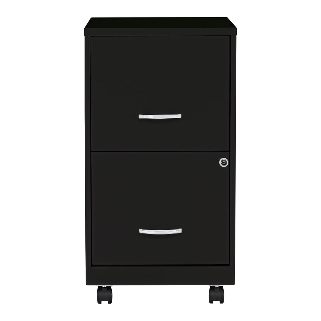 2-Drawer Mobile File Cabinet, Black R886