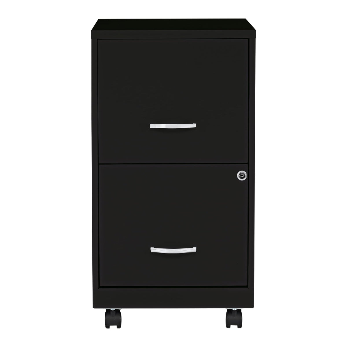 2-Drawer Mobile File Cabinet, Black R886