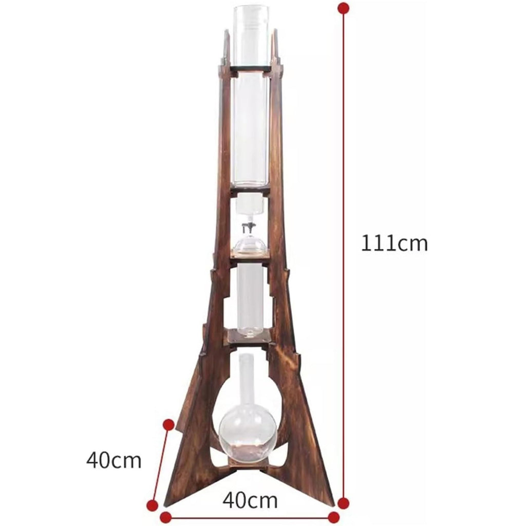 Cold Drip Coffee Maker with Double Stainless Steel Valve 8-10 Cups S3604