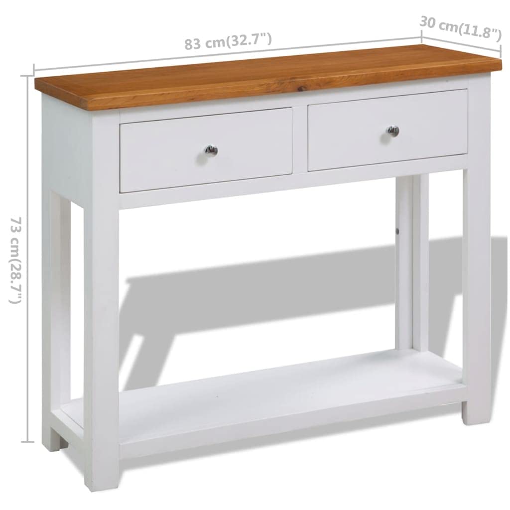 Console Table Side Table Entryway Table Solid Oak Wood Y5181