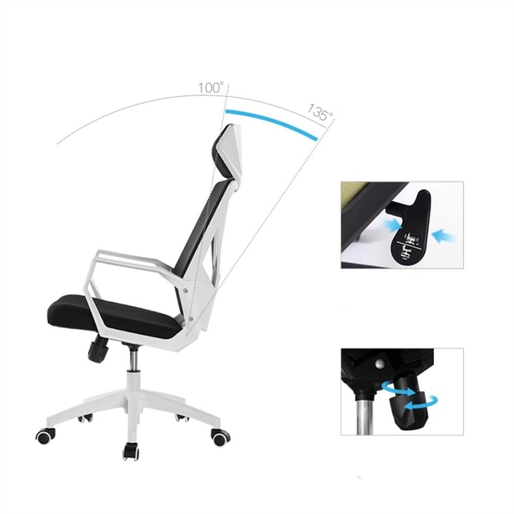 Orange Ergonomic Mesh High Back Office Chair S637449