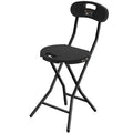 Folding Stool with Back, 18 inch Set of 1 E1861