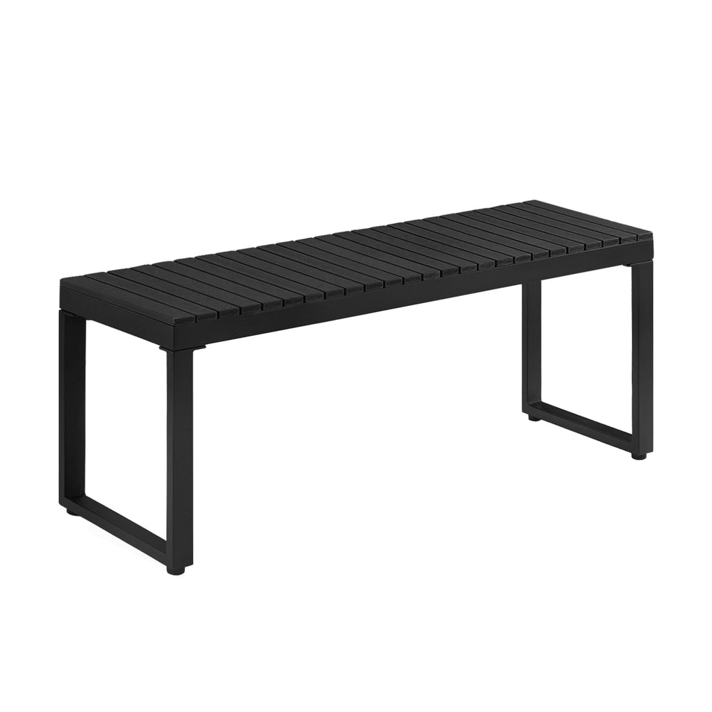 Black 2-Person Outdoor Bench A710769