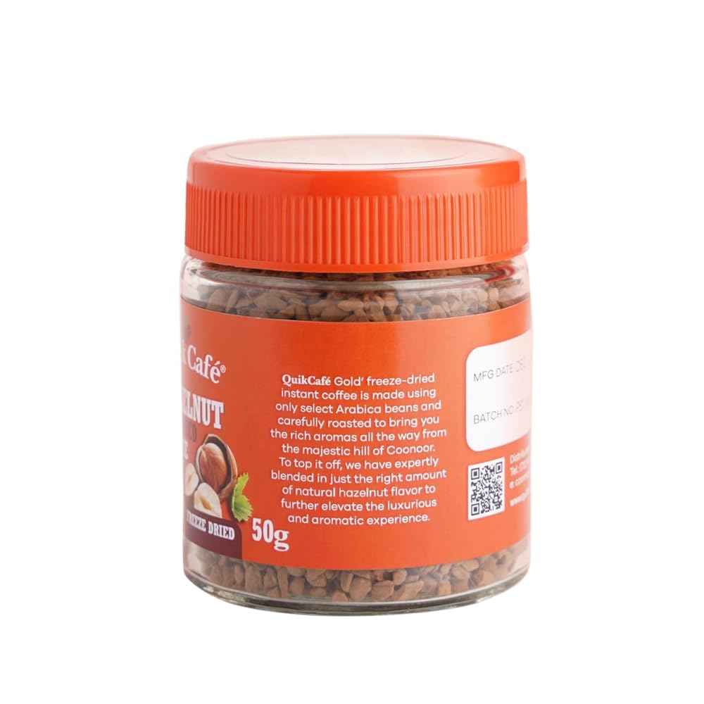 Hazelnut Freeze Dried Instant Coffee 1.76 oz F9089