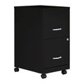 2-Drawer Mobile File Cabinet, Black R886
