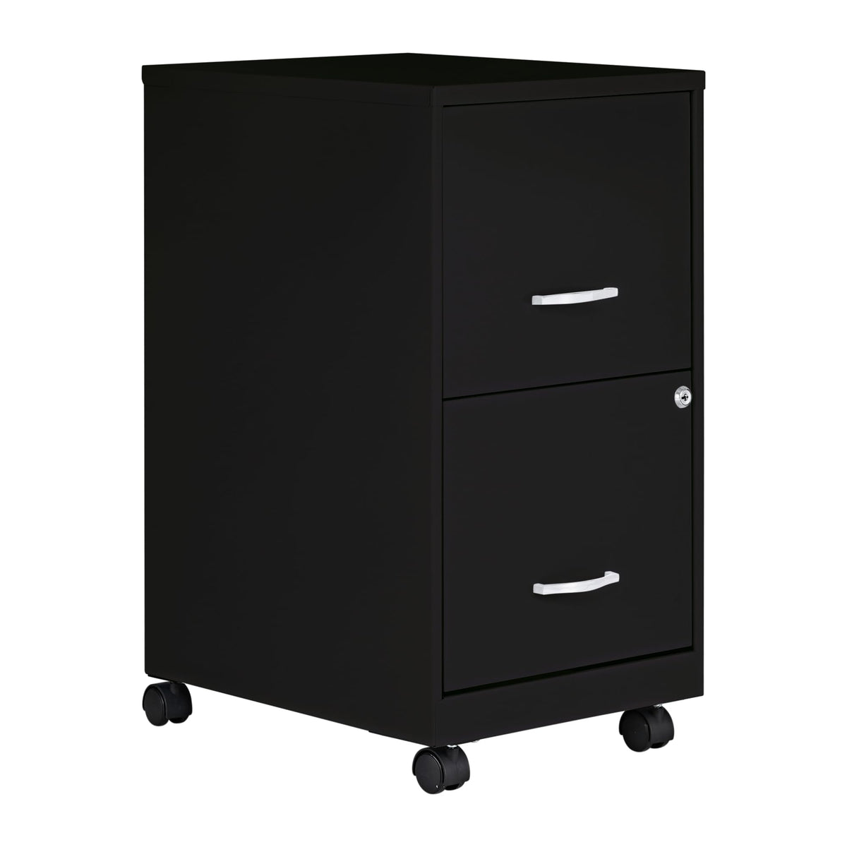 2-Drawer Mobile File Cabinet, Black R886