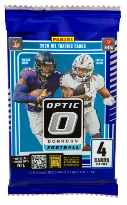 2025 Optic Football Blaster Box Purple Shock 24 Cards N6724