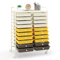 20 Drawer Rolling Storage Cart with Lockable Wheels G6098