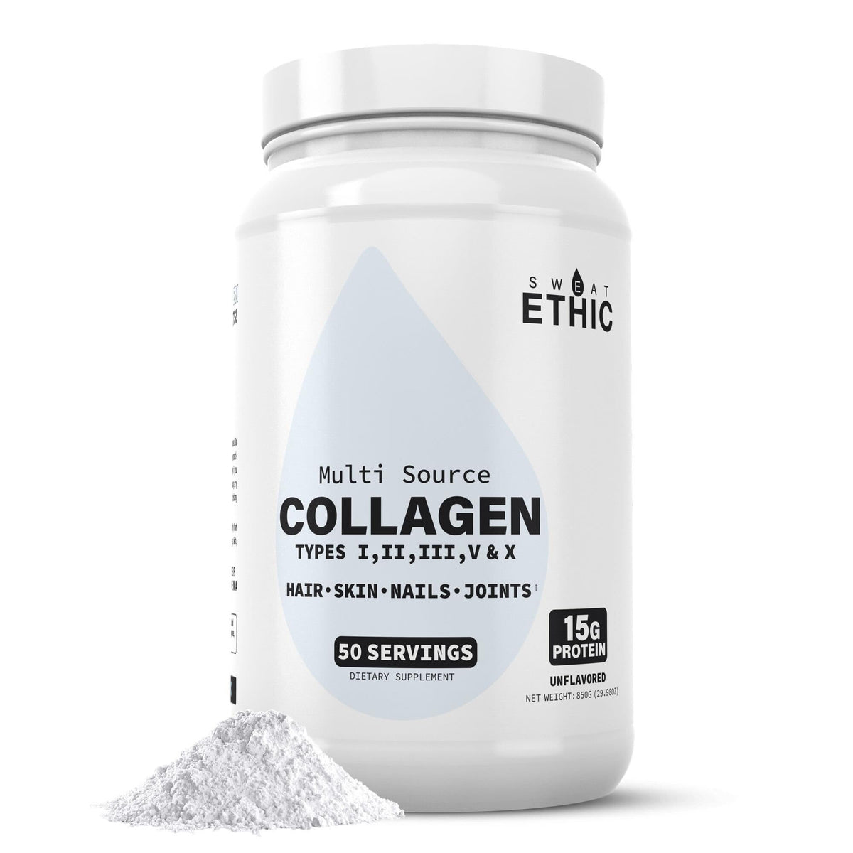 Unflavored Hydrolyzed Collagen Peptides Powder I9625