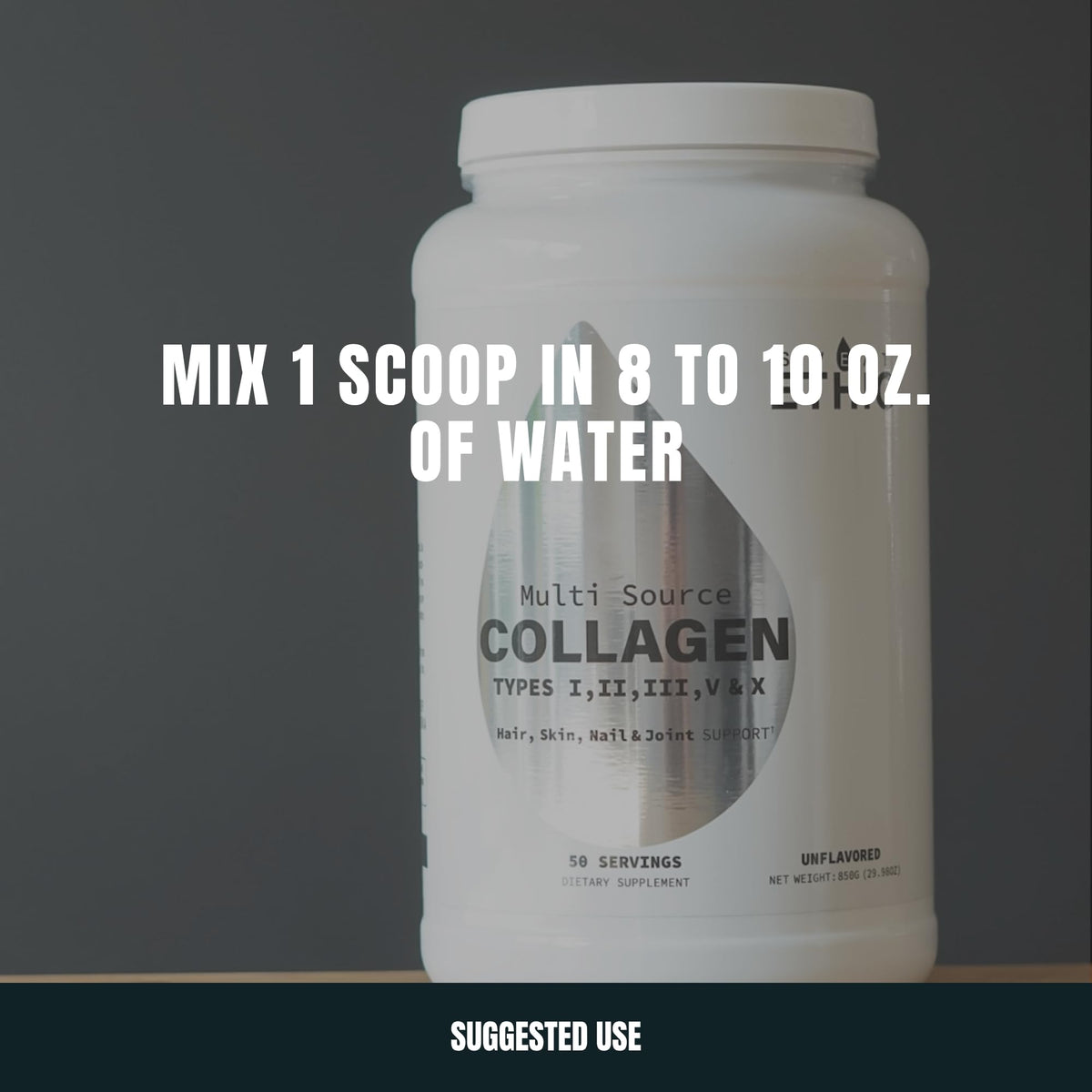 Unflavored Hydrolyzed Collagen Peptides Powder I9625