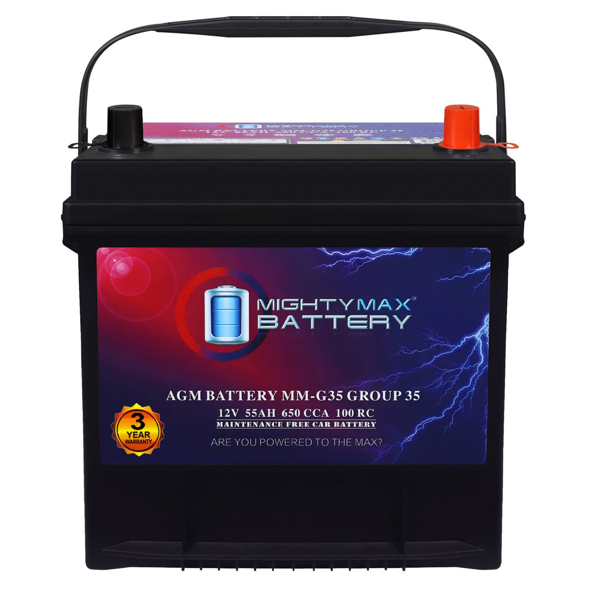 12V 55Ah AGM Replacement Battery I9902