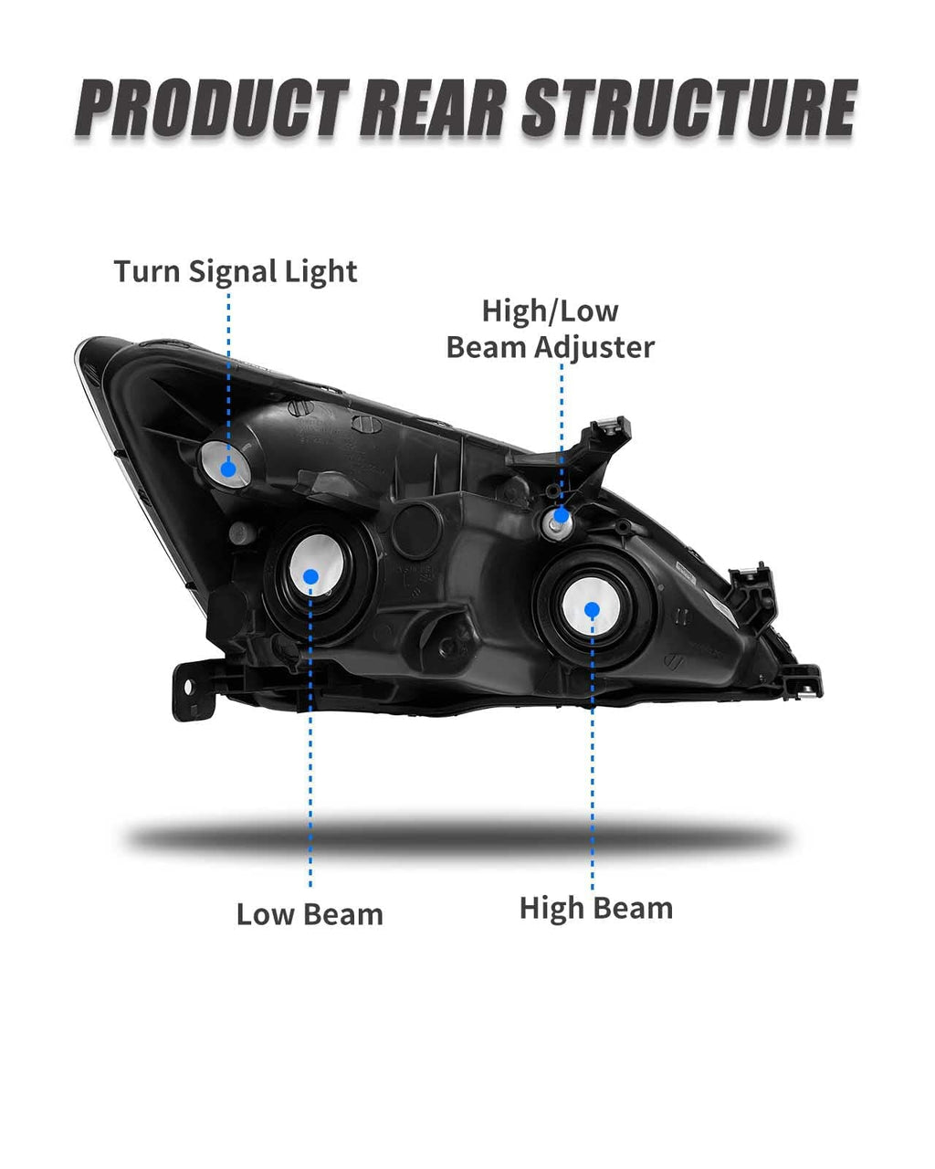 2003-2007 Honda Accord Halogen Headlight P9424