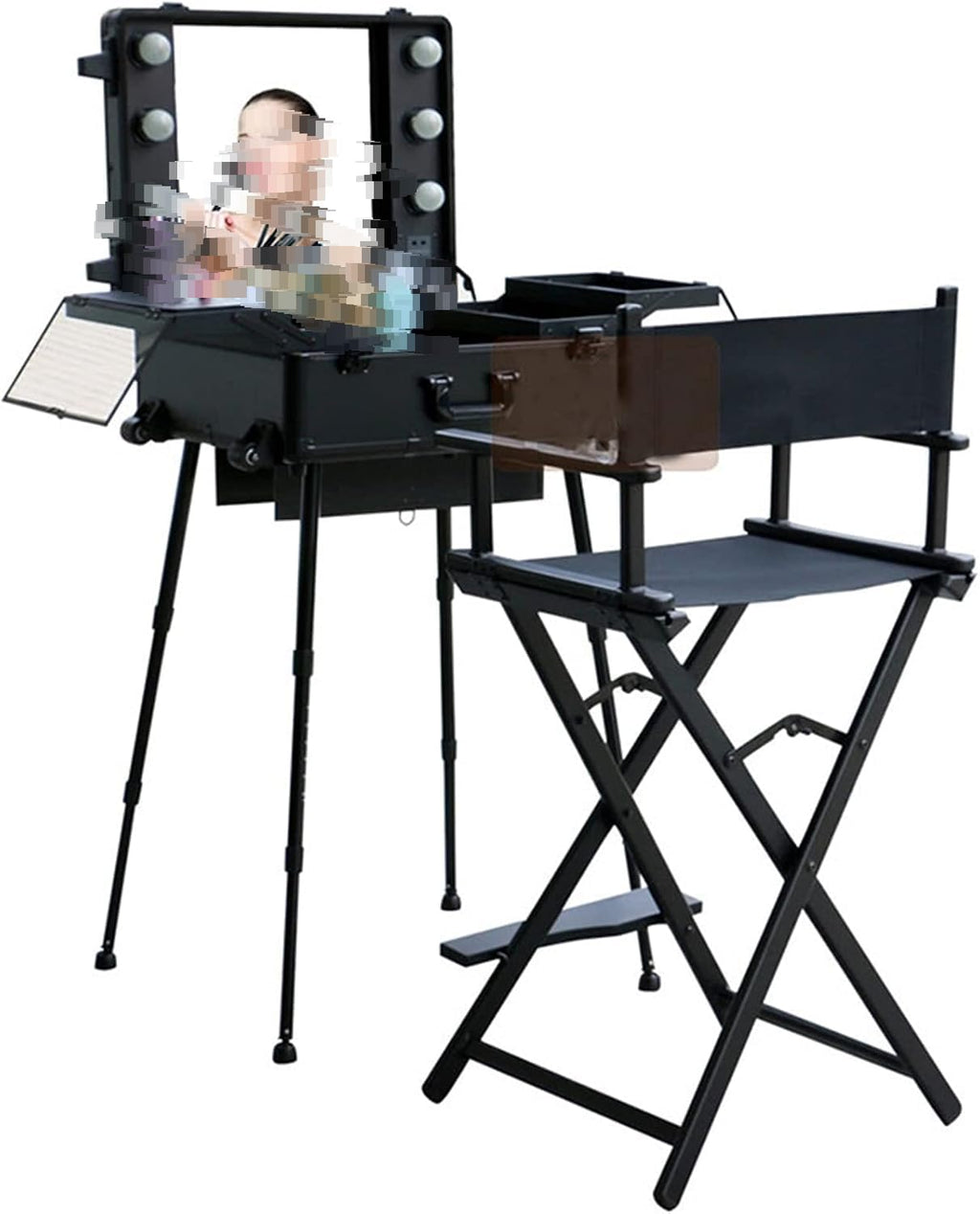 Portable Folding Director's Chair Lightweight Aluminum K37146