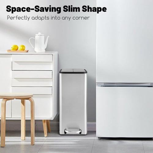 12 Gallon Stainless Steel Kitchen Trash Can K510