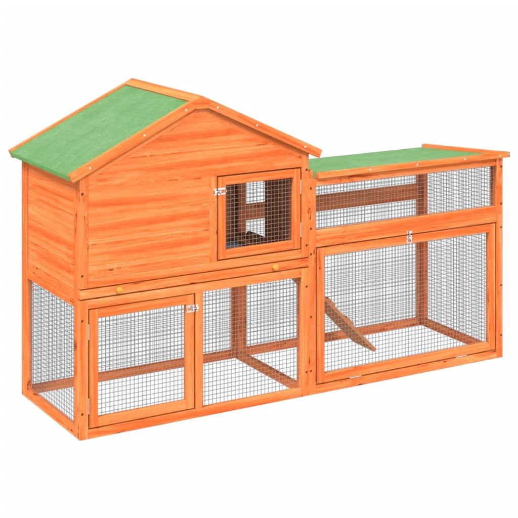 2-Tier Wooden Rabbit Hutch N658137