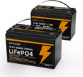12V 100Ah LiFePO4 Lithium Battery 2-Pack R1006