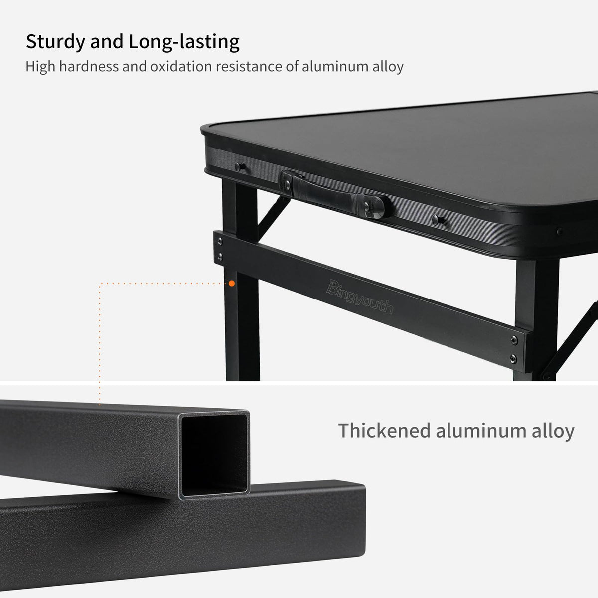 Folding Aluminum Camping Table H124