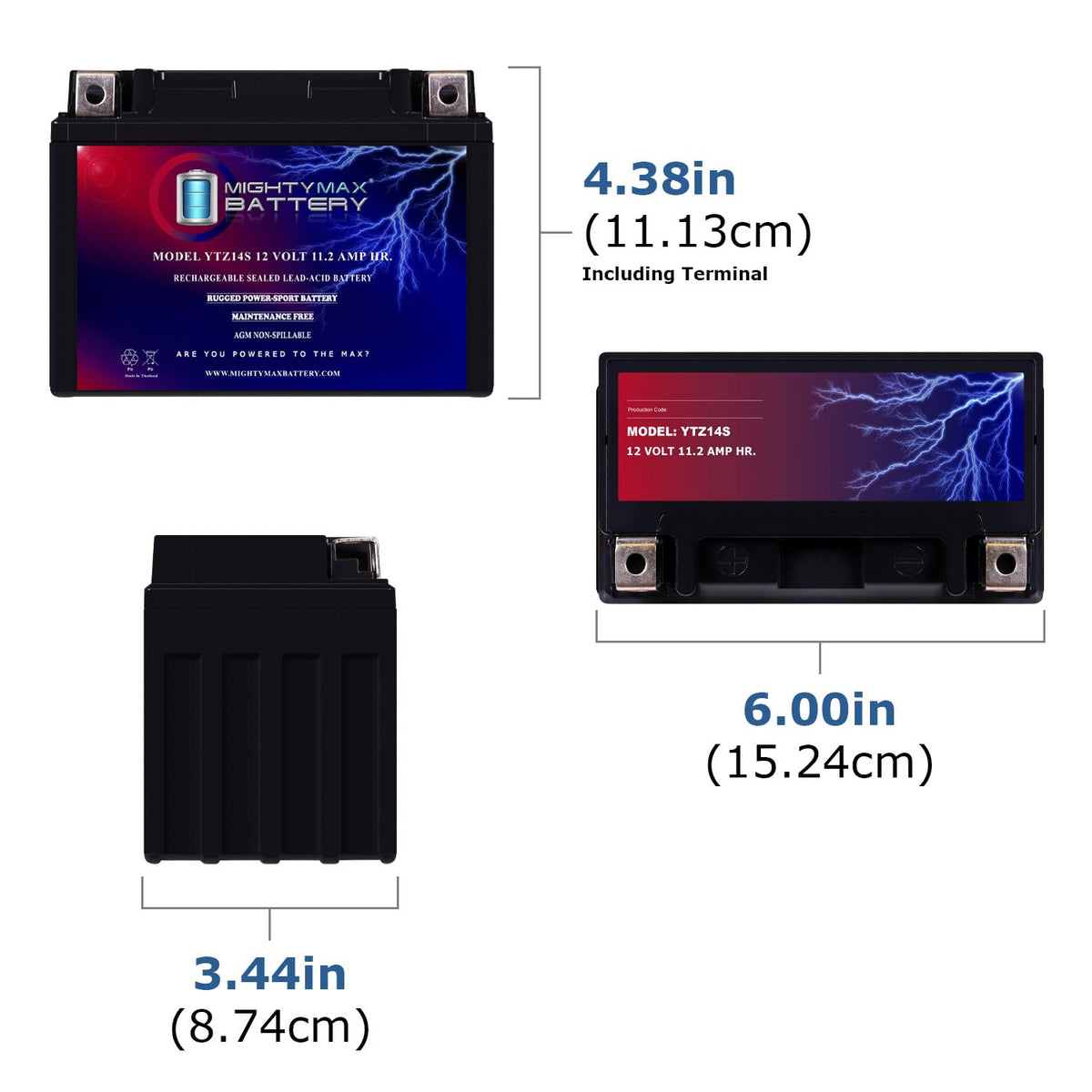 12v 11.2Ah 230CCA Battery M1863