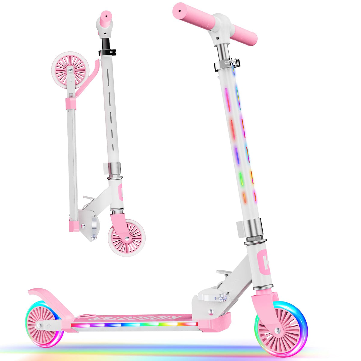 2 Wheel Light Up Wheels LED Stem Kick Scooter C614256
