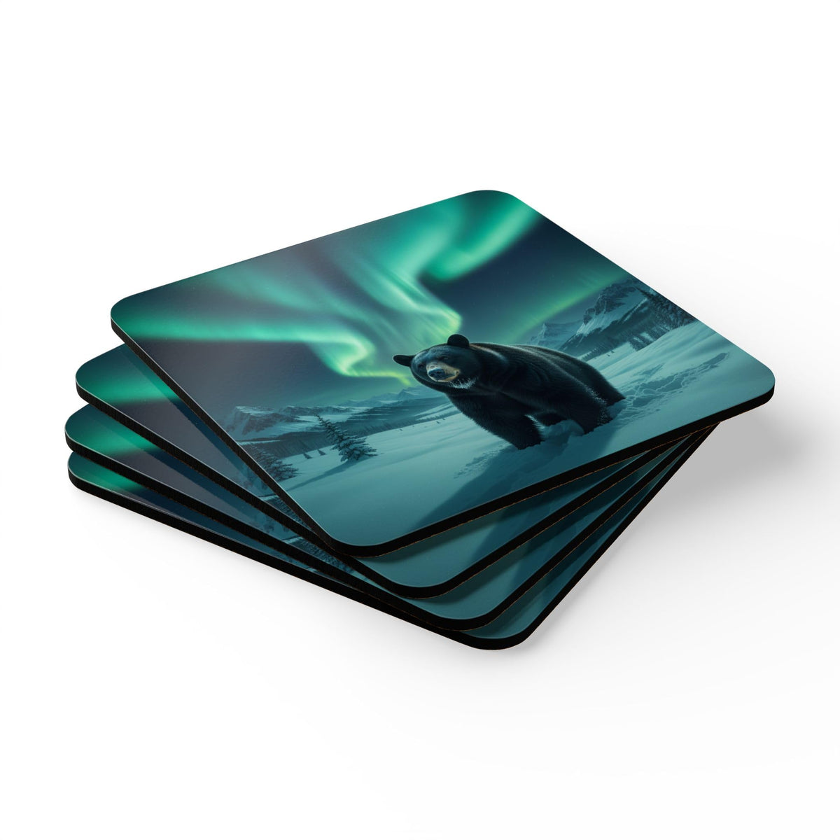 Black Bear Coasters Set of 4 E5007