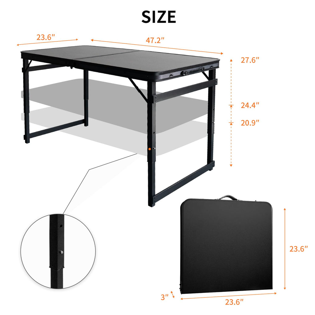 Folding Aluminum Camping Table H124