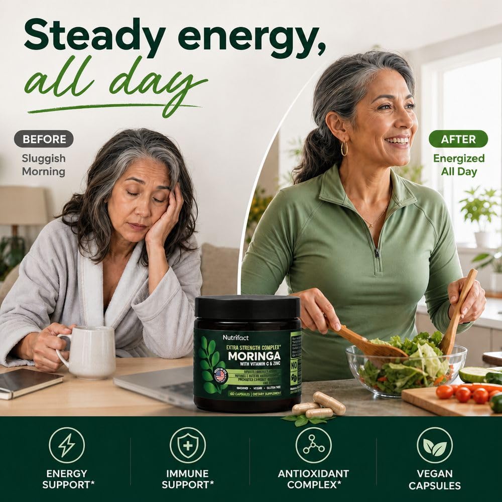 Moringa Capsules with Vitamin C, Zinc & L-Lysine K466103