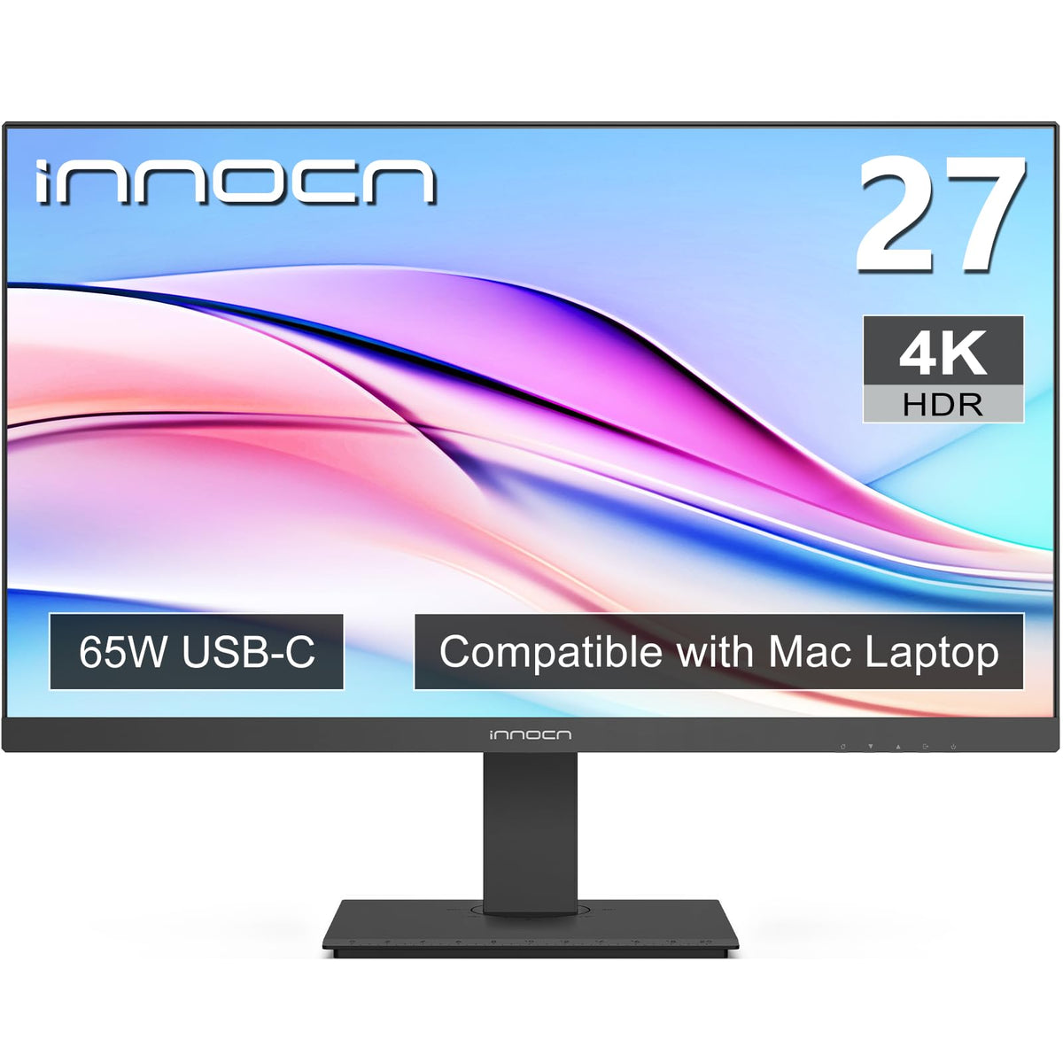 27" 4K USB-C IPS Monitor with Built-in Speakers, Black R248051