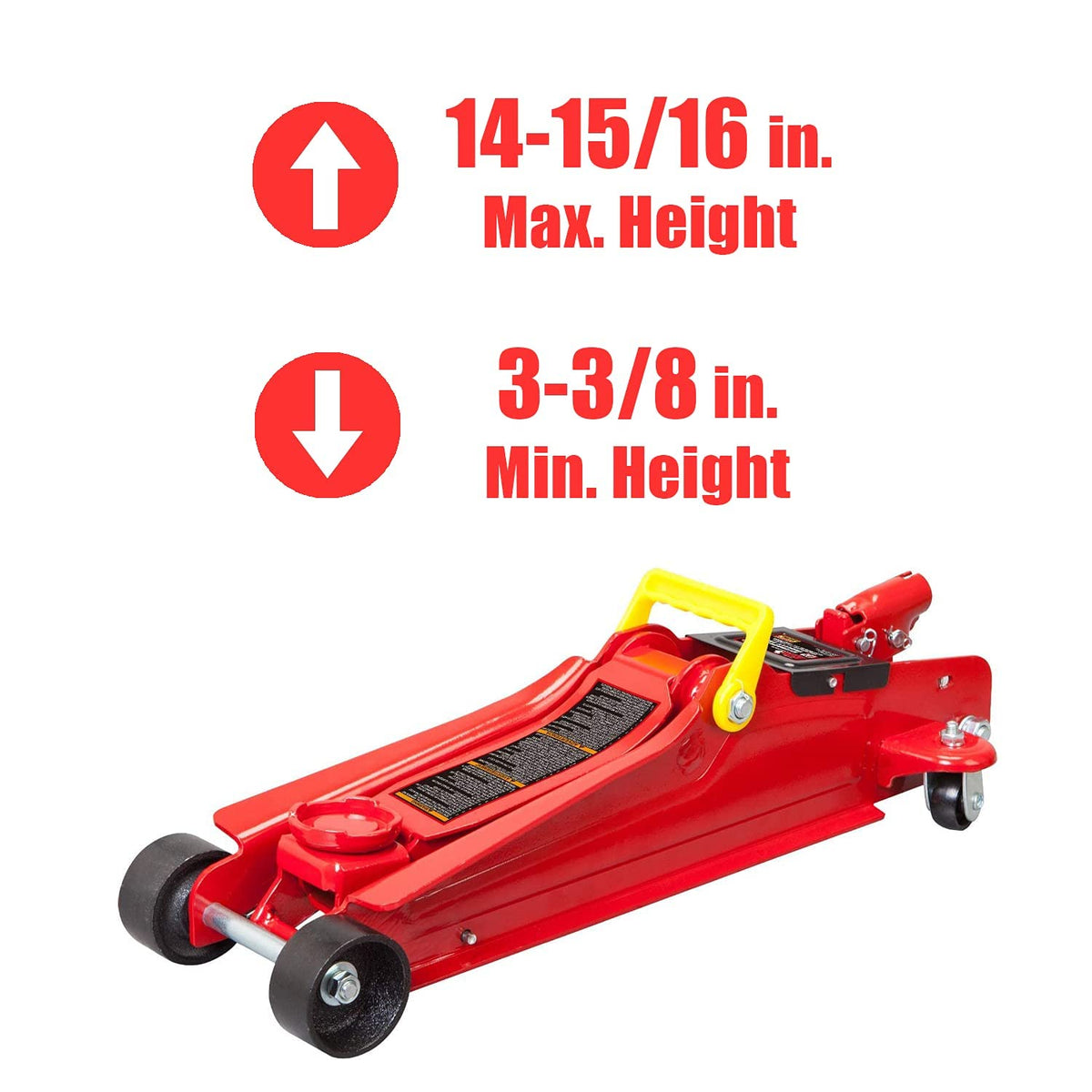Low Profile Hydraulic Trolley Jack 2.5 Ton Red Q94910