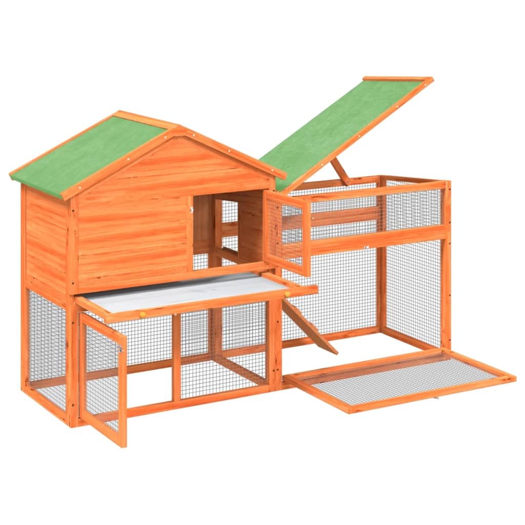 2-Tier Wooden Rabbit Hutch N658137