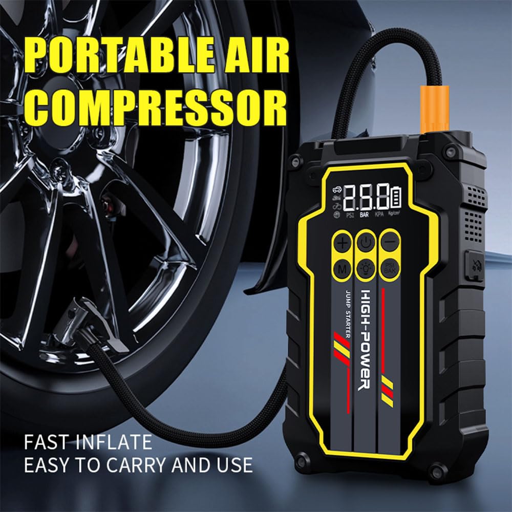 4000A 12V Portable Jump Starter with Air Compressor R5591
