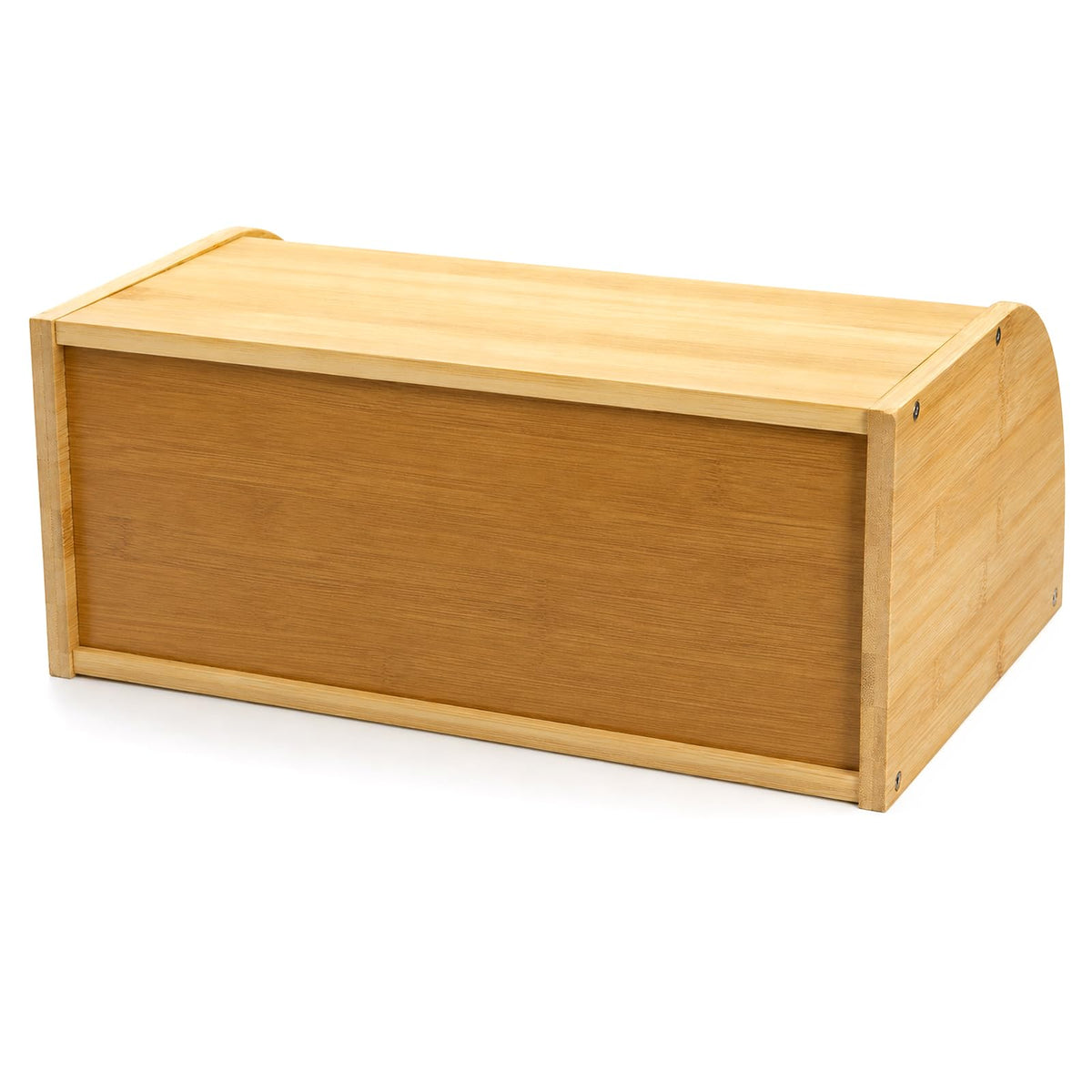 Large Natural Bamboo Roll Top Bread Box S65339