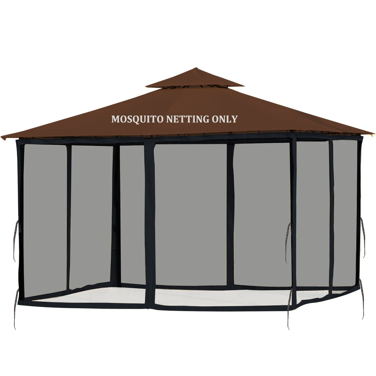 10x12 FT Black Mosquito Netting E1300