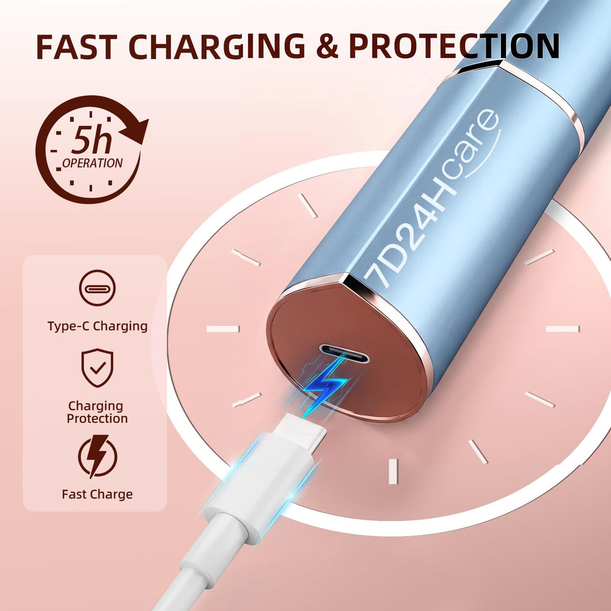 2-Pack Electric Rechargeable Facial Hair Remover X8428