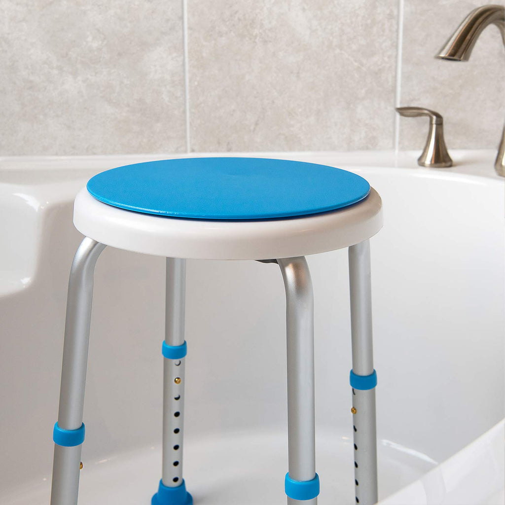 Adjustable Swivel Shower Stool Bench with Anti-Slip Rubber Tips V7776