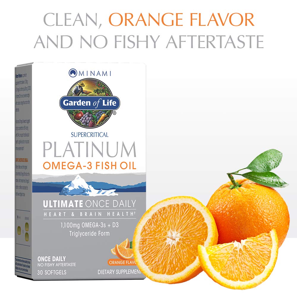 Orange 30 Softgels Omega 3 Fish Oil Supplement U1290