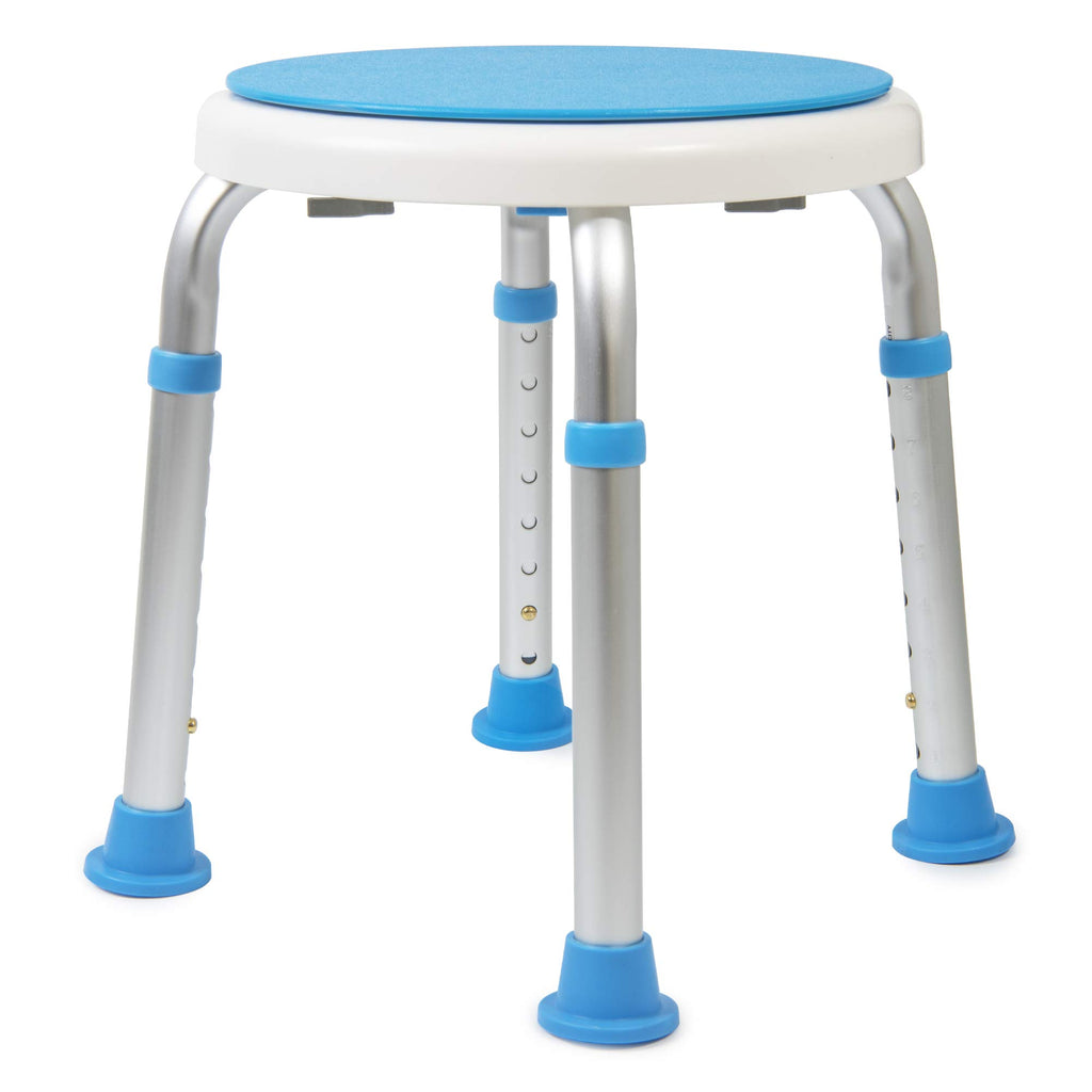 Adjustable Swivel Shower Stool Bench with Anti-Slip Rubber Tips V7776