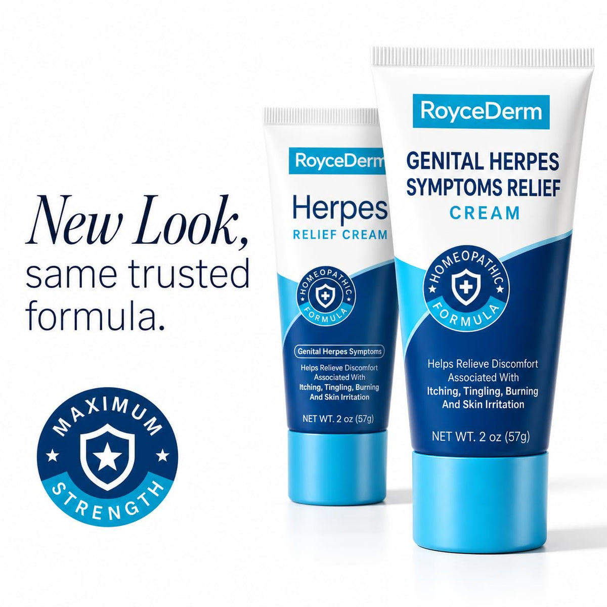 Herpes Treatment Cream for Symptom Relief, 2 oz E907169