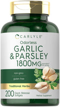 Odorless Garlic & Parsley Supplement 200 Softgels N857349