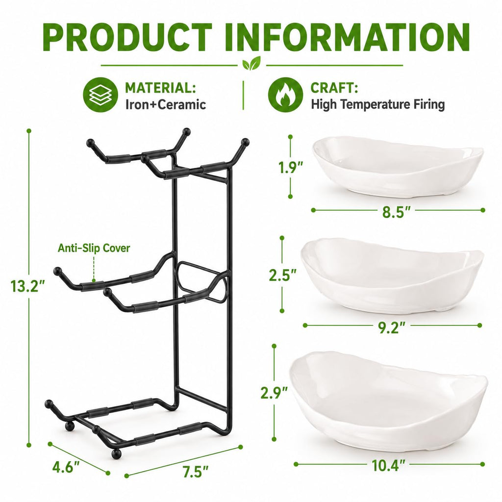 3 Tier Ceramic Fruit Bowl N8975