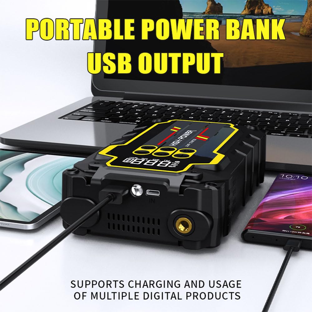 4000A 12V Portable Jump Starter with Air Compressor R5591