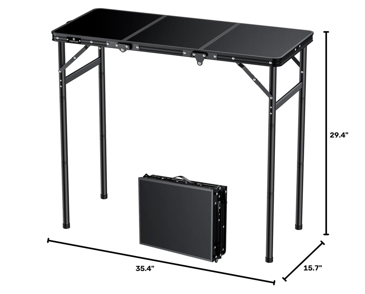 Aluminum Folding Camping Table 3 Height Adjustable N761979