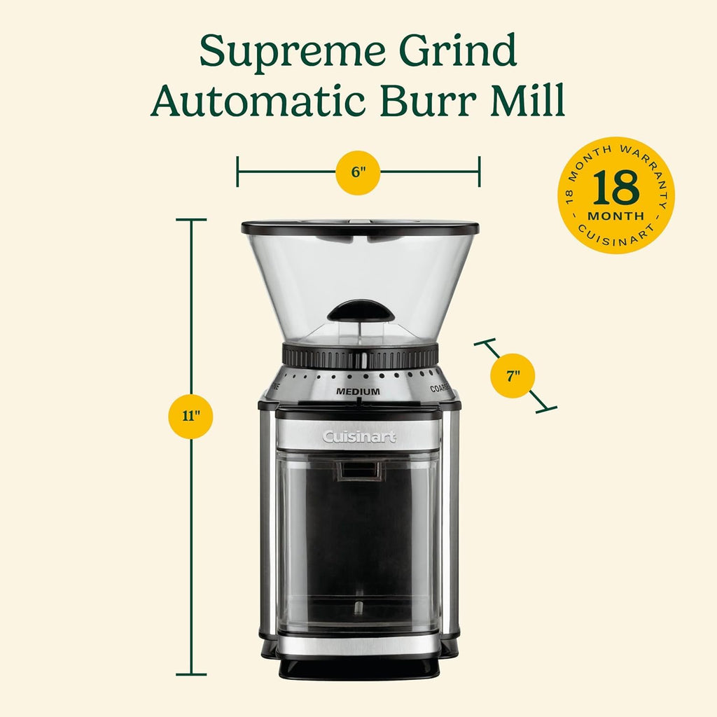 Electric Burr Coffee Grinder with 18-Position Grind Selector W2423