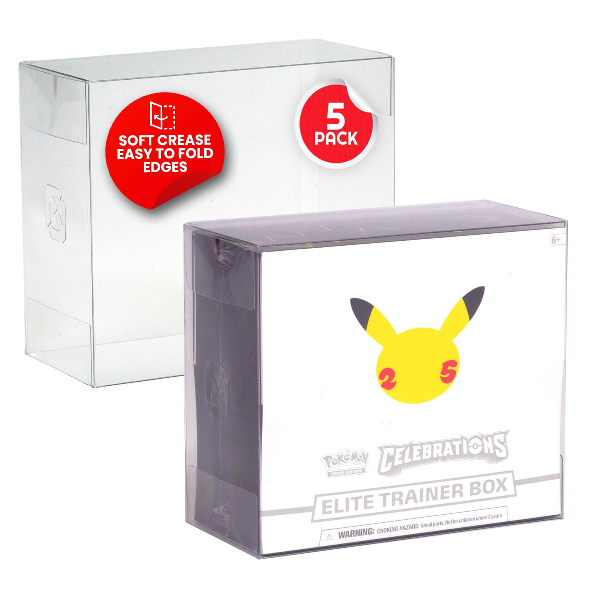 Clear PET Display Case 5-Pack + 2-Pack K8928