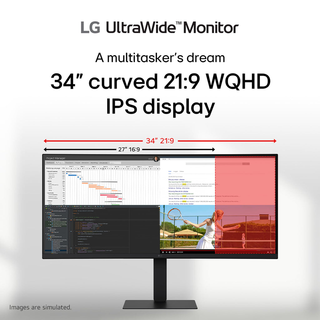 34-inch UltraWide IPS WQHD Curved Monitor M539