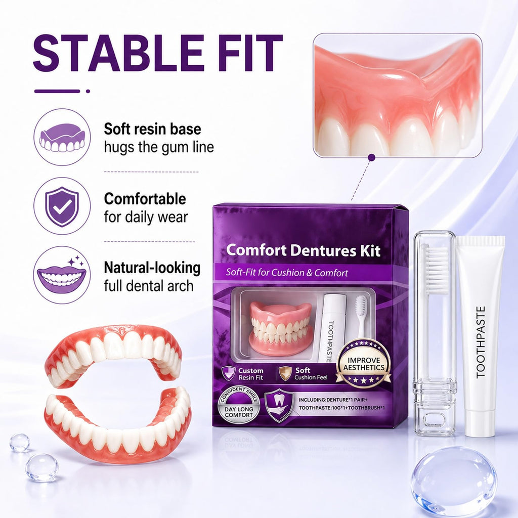 Silicone Dentures Upper & Lower Set A50843